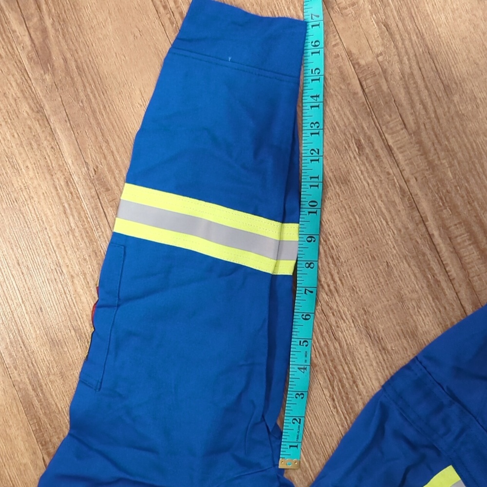 Blue Coveralls with Reflective Stripes - Picture 11 of 11